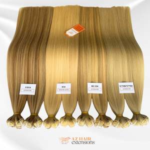 Vente en gros d'extensions de cheveux Remy de haute qualité 100g Double trame à la machine paquets de cheveux vietnamiens bruts à cuticules alignées - Product Image 5