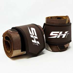 Brown Color Deadlifting Wrist Wraps Best Selling Modern Design <b>Straps</b> With Custom Designed Logo Wholesale Cheap Price Wraps - Product Image 1