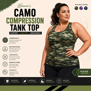 High Quality Women Camouflage Training Top Ladies Sport Sleeveless Shirt Yoga <b>Compression</b> Singlet Plus Size Fitness <b>Vest</b> Ladies - Product Image 2