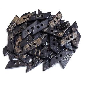 Botones de Cuerno de Búfalo Pulidos con Acabado Natural para Prendas Rústicas y Vintage con Logotipo Personalizado para Decoración - Product Image 5