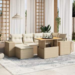 Set Divano da Giardino Beige - Product Image 1