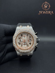 Best Quality Mossinate Waterproof Rubber Diamond <b>Watch</b> Fashionable Durable and Stylish Timepiece with Sparkling Diamonds - Product Image 1