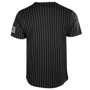 Pure Wholesale OEM Blank Men's New York Slim Fit Pinstripe Baseball Sublimation Jersey All Weather Uniformes de béisbol transpirables - Product Image 5