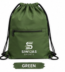 Mochila con Cordón Verde y Logotipo Personalizado, Ligera, Deportiva, para Gimnasio, Viajes, Impermeable, para Senderismo - Product Image 1