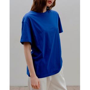 Camiseta Oversize de Algodón 100% para Mujer, Hombro Caído, Manga Corta, Ajuste Holgado, Anti-Pilling, Personalizable OEM, de Gran Gramaje - Product Image 3
