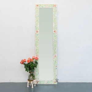 Sophisticated Wooden Decorative Mirror Minimal <b>Arch</b> Inspired <b>Frame</b> Luxury Wall Decor for Elegant Interiors - Product Image 5