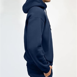 Ensemble de survêtement de sport personnalisé pour homme, veste et pantalon décontractés, 100% coton - Product Image 3