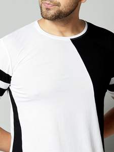 Camiseta de Algodón para Hombre, Talla Extra Grande, Personalizable, Ropa Deportiva al por Mayor, Lisa, Informal, Negra, Blanca, Sólida - Product Image 3