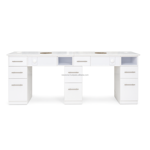 Table de manucure haut de gamme en MDF et contreplaqué, design moderne, couleur personnalisable, pour salon de beauté (OEM/ODM) - Product Image 3