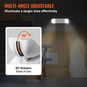 6 Pack Commercial 3W White LED <b>Emergency</b> Exit Lighting Fixtures 180 Minutes Backup Battery Adjustable <b>Emergency</b> <b>Lights</b> - Product Image 5