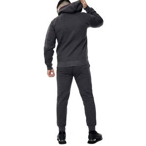 Conjunto Deportivo de Invierno para Hombre, Talla Grande, Transpirable, de Alta Calidad, con Capucha y Forro Polar, Logotipo Personalizado, Diseño Sólido, Venta al Por Mayor de Fábrica - Product Image 4