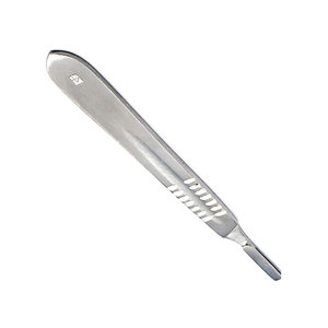Cuchillo Quirúrgico de Acero Inoxidable Número 4 con 20 Hojas de Bisturí Desechables Estériles, Instrumentos Médicos de Precisión - Product Image 4