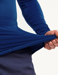 Camiseta Deportiva de Compresión de Manga Larga Azul para Hombre, de Secado Rápido, Spandex y Poliéster - Product Image 6