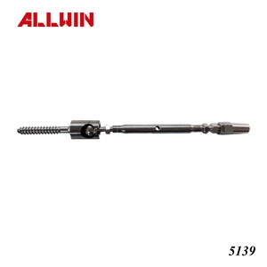 Wood Mounted Adjustable SwageLess Cable Fitting With Hex Tensioner - Product Image 3