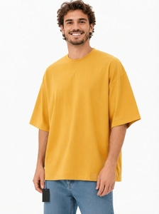 T-shirts Homme Oversize Personnalisables avec Logo – Collection Été 2026 – Créez Votre Propre Logo – T-shirts Homme Unis en Jersey 100% Coton Épais - Product Image 2