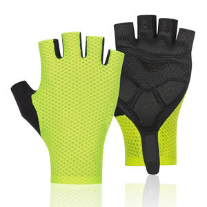 ถุงมือปั่นจักรยานคุณภาพสูง ถุงมือแข่งจักรยานแบบทนทาน แผ่นเจลรองนิ้วครึ่ง ถุงมือออกกำลังกาย ฟิตเนส ยกน้ำหนัก กันลื่น - Product Image 1