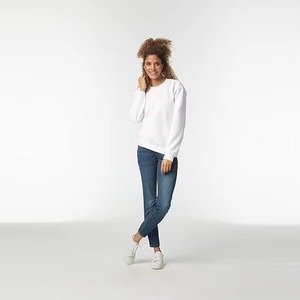 Sudadera de Forro Polar para Mujer, Cuello Redondo, Venta al Por Mayor, Fabricante de Ropa Premium con Logotipo Personalizado Bordado para Minoristas de Marcas de Ropa - Product Image 3