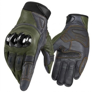 Vintage Motorbike Leather <b>Gloves</b> Retro Biker Gear Racer Style <b>Touchscreen</b> <b>Gloves</b> for USA Market Demand - Product Image 1