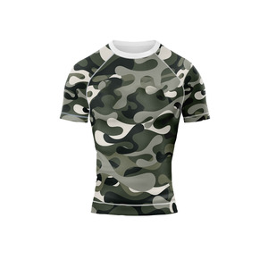 Sports Insight Digital Print Slim-Fit Rash Guard for Fitness Training Running Outdoor Sports-Spandex/Polyester 220g Quick Dry - Product Image 3