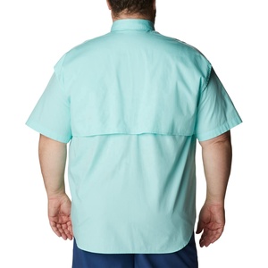 Alta calidad estilo Safari suelta Color sólido moda ropa a granel mezcla de ropa Bale personalizado camisa informal de manga corta para hombres - Product Image 3