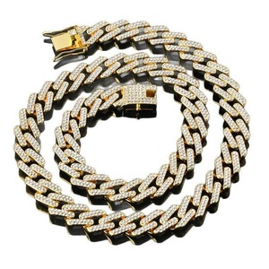 Cadena Cubana de Plata 925 Más Vendida con Brillantes Piedras de Diamante para Hombre, Joyería de Lujo Estilo Hip Hop Disponible para la Venta - Product Image 5