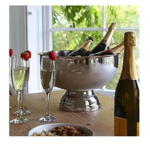 Enfriador de Botellas de Vino y Cerveza de Acero Inoxidable con Diseño Floral Clásico, Ecológico y Sostenible para Regalos, Capacidad de 5L - Product Image 5