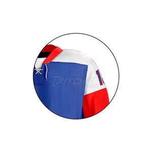 ชุดทีมฮอกกี้น้ำแข็งสุดเทรนดี้ เป็นมิตรกับสิ่งแวดล้อม น้ำหนักเบา สวมใส่สบาย ระบายอากาศได้ดี เสื้อเจอร์ซีย์ทนทาน กางเกงปรับขนาดได้ อุปกรณ์เสริมแบบกำหนดเอง - Product Image 4