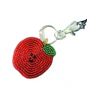 Porte-clés indien artisanal unique, perles colorées, design artisanal, idéal pour offrir, en métal - Product Image 3