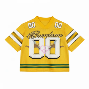 Men and women retro mesh v neck t-shirt, sublimation digital printing, customized logo, name, number, factory made - Product Image 1