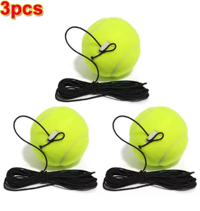 Lanzador de Pelotas de Plástico Azul con Mini Pelota de Tenis Amarilla y Cuerda para Jugar con Mascotas, Juguete Portátil - Product Image 3