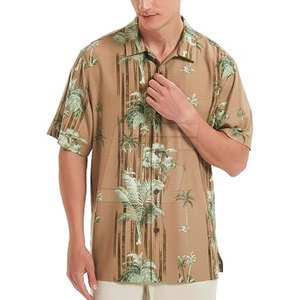 <b>Men</b> Hawaiian <b>Shirt</b> Short Sleeve Tropical Floral Print Button Up Casual <b>Shirt</b> For <b>Beach</b> Resort Travel And Parties - Product Image 4