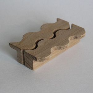 Poignée de tiroir ergonomique unique en bois, design vague, pour armoire, placard, meuble, quincaillerie de cuisine, hôtel, écologique - Product Image 4