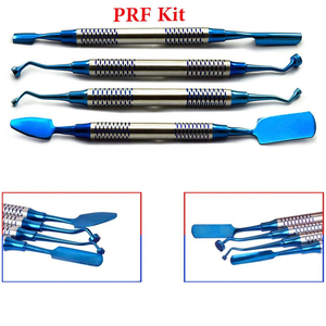 Ensemble d'instruments pour greffe osseuse d'implant dentaire PRF, 4 pièces, instruments chirurgicaux manuels en acier inoxydable réutilisables pour la parodontie orale - Product Image 5