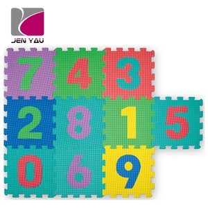 เสื่อเล่น EVA หลายสีเสื่อรองคลานสำหรับเด็กขนาด30x30ซม. 1ซม. มาตรฐาน ASTM กันน้ำทำความสะอาดง่ายได้รับการรับรอง EN71 - Product Image 1