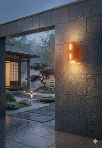 Lampe murale extérieure LED en fer carré Lumetal, étanche, pour jardin, IP65, 3000K blanc chaud, CRI>=80, durée de vie 30000H - Product Image 2