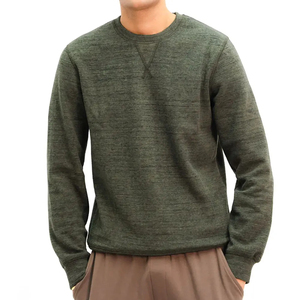 Sudadera de Cuello Redondo de Alta Calidad, Sudadera de Algodón Orgánico Grueso, Sudadera con Logotipo Personalizado, Ropa para Hombre - Product Image 1