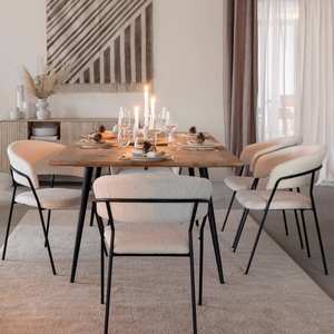 Table à manger Vandana Solace Nova en bois de manguier avec extensions - Product Image 6