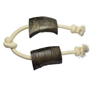 Juguete Interactivo Resistente para Perros Tuffie Cut Rope, Ecológico, de Cuerno Natural, Estilo Animal, Duradero, para el Cuidado Dental - Product Image 4