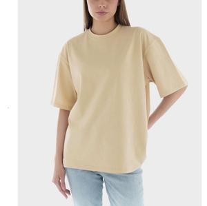 T-shirt en coton à col en V pour femme, léger, tissé, à manches courtes, décontracté, écologique, respirant, séchage rapide, pour tous les jours - Product Image 6