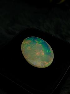 Natural Ethiopian Opal Cabochon Oval Shape Fire Opal Multi Color Flashy Loose Gemstone 7.60g No Treatments for Jewelry - Product Image 5