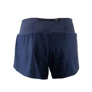 Women's High Waist Regular Fit Breathable Washed Stretch Casual Shorts with Pockets and Small Fork for Summer - Product Image 3