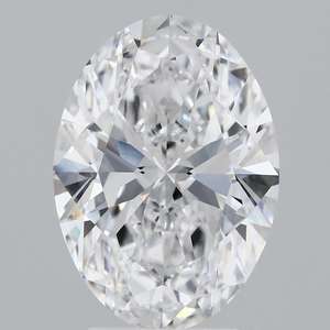 IGI Certificado Diamante suelto Oval 3,67 D VVS1 EX Ninguno Color 12,29-8,81-5,34 60,6 60 Facetas - Product Image 1