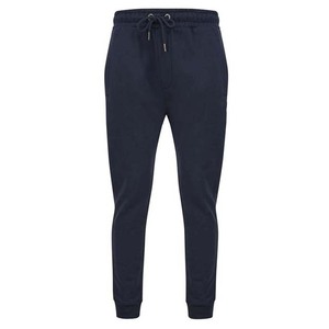 Survêtement bleu marine pour homme, sweat-shirt à col rond avec pantalon à cordon de serrage, couleur unie, coupe décontractée, 100% coton, vêtements d'automne - Product Image 6