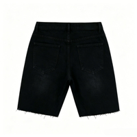 Ensemble d'été pour homme SJH avec imprimé ange personnalisé et strass, t-shirt à manches courtes et short en jean noir, streetwear, séchage rapide