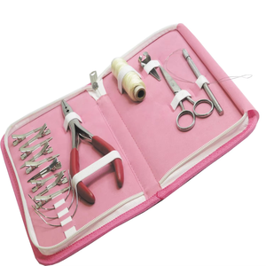 Kits professionnels d'extensions de cheveux en acier inoxydable imperméables avec pinces pour coiffeurs - Product Image 4
