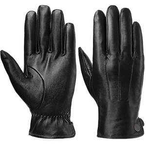 Gants en cuir pour homme de haute qualité, fabriqués sur mesure, pour les sports d'hiver et la conduite, toutes tailles disponibles pour un usage décontracté - Product Image 1