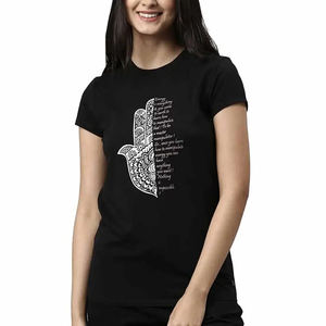 เสื้อยืดผู้หญิงทรงปกติ ผ้าฝ้าย 100% แห้งเร็ว เป็นมิตรกับสิ่งแวดล้อม พร้อมบริการพิมพ์ลายและสีตามสั่ง - บริการ OEM จำนวนมาก - Product Image 1