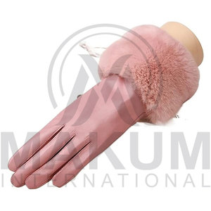 Gants de mode en cuir de qualité supérieure pour femmes, gants d'hiver confortables, coupe-vent et imperméables, compatibles avec les écrans tactiles - Product Image 3