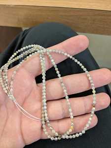 Perles de diamant blanc naturel facettées, forme baril, 2,5 - 4 mm, 15 pouces, fabrication de bijoux, vente en gros, prix de gros - Product Image 4