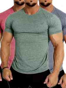 Chemises de compression pour hommes OEM de qualité supérieure, imprimées par sublimation, en polyester, pour la gym, le fitness, le surf et la plongée - Product Image 2